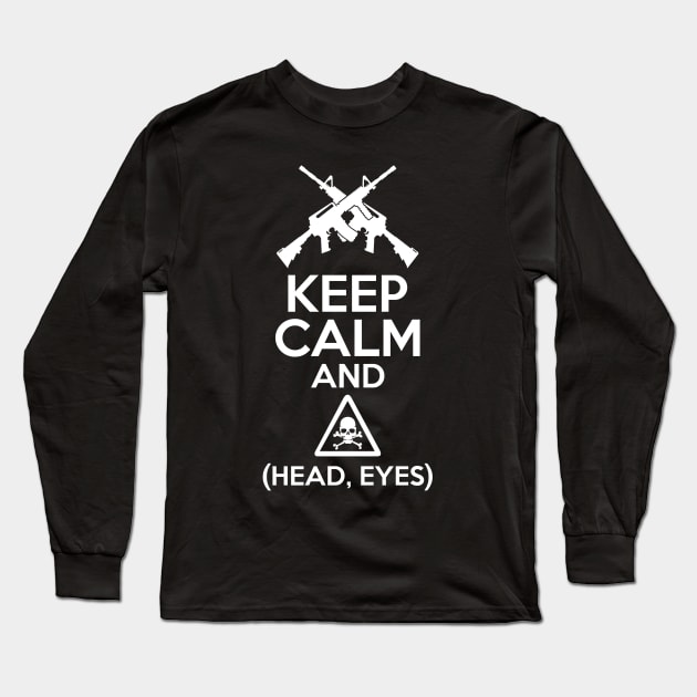 Keep calm and Head Eyes Long Sleeve T-Shirt by rospon